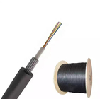 Outdoor Optical Fiber Cable Central Loose Tube Steel Wire SM Black GYXTY With PE Jacket